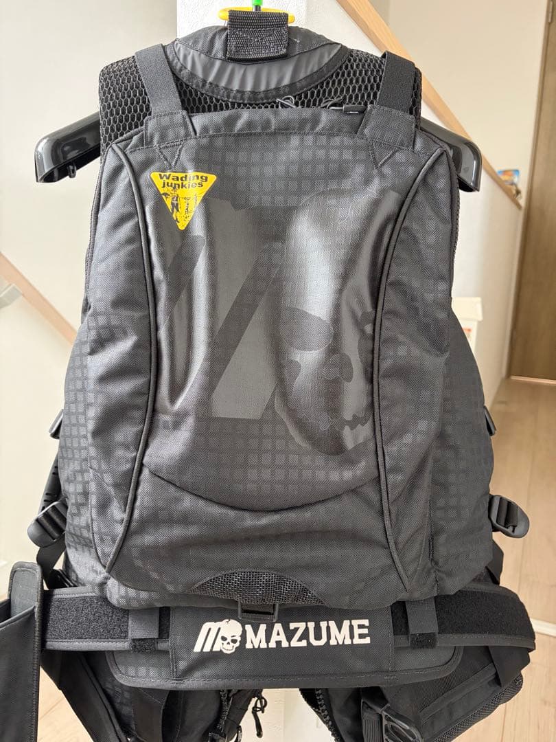 MAZUME ブラック フィッシングベスト