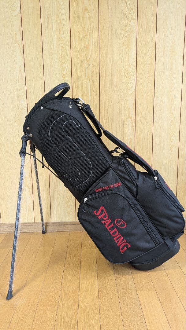 SPALDING ブラックゴルフバッグ