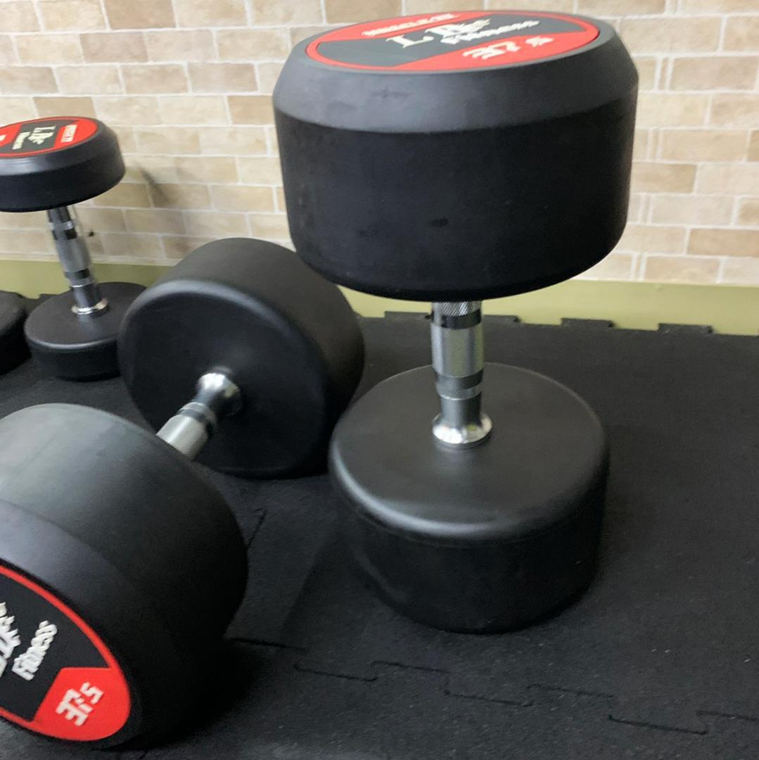 ラバー ダンベル 37.5kg × 2個 セット