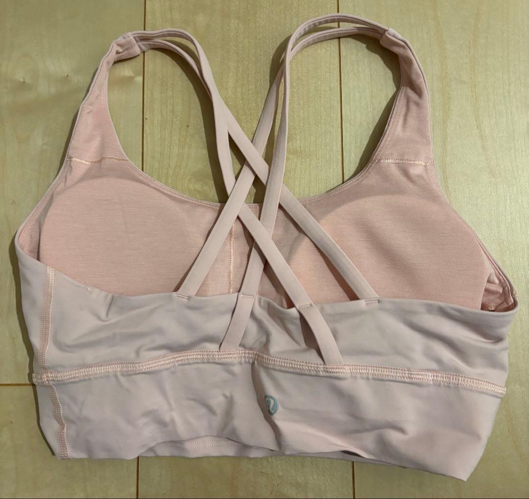 Lululemon ピンク ヨガブラ クロスストラップ