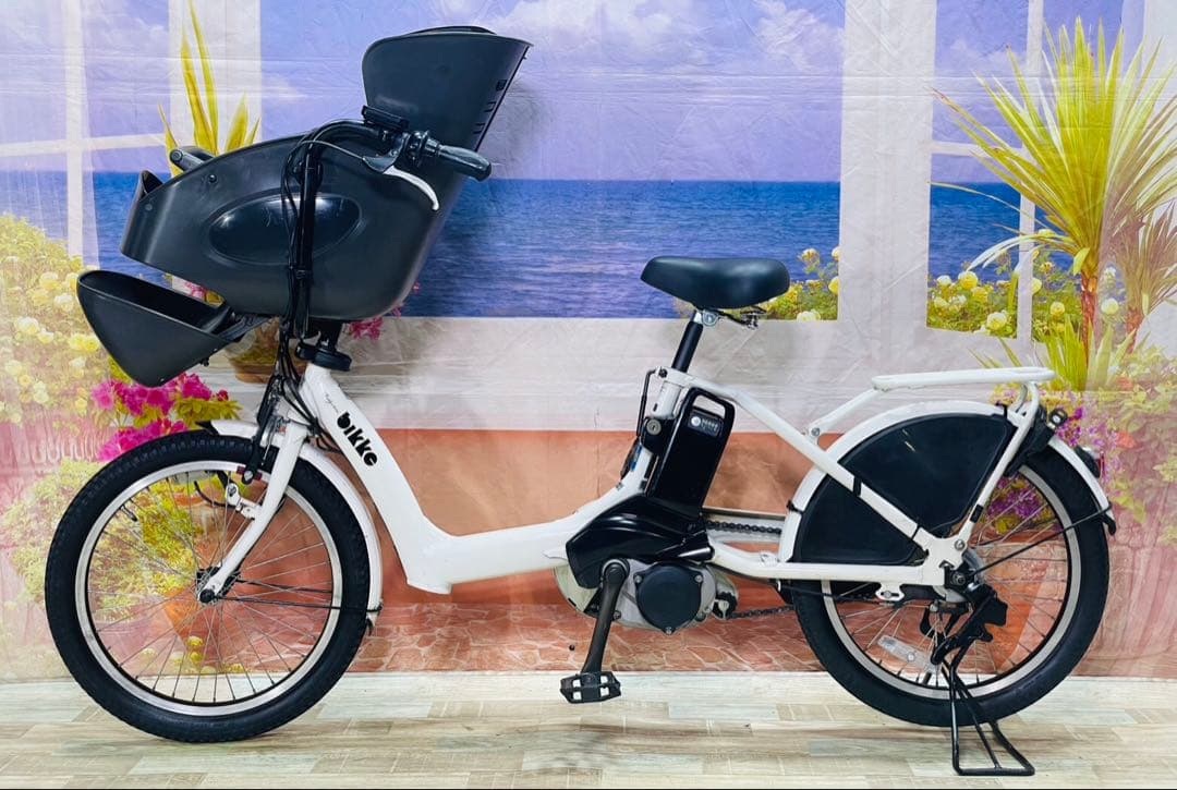 超人気！BIKKEビッケ12AH！⭐️子供乗せ電動アシスト自転車Y3575