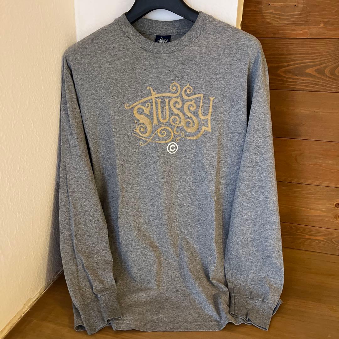 00s★OLD STUSSY ロングスリーブシャツ M★