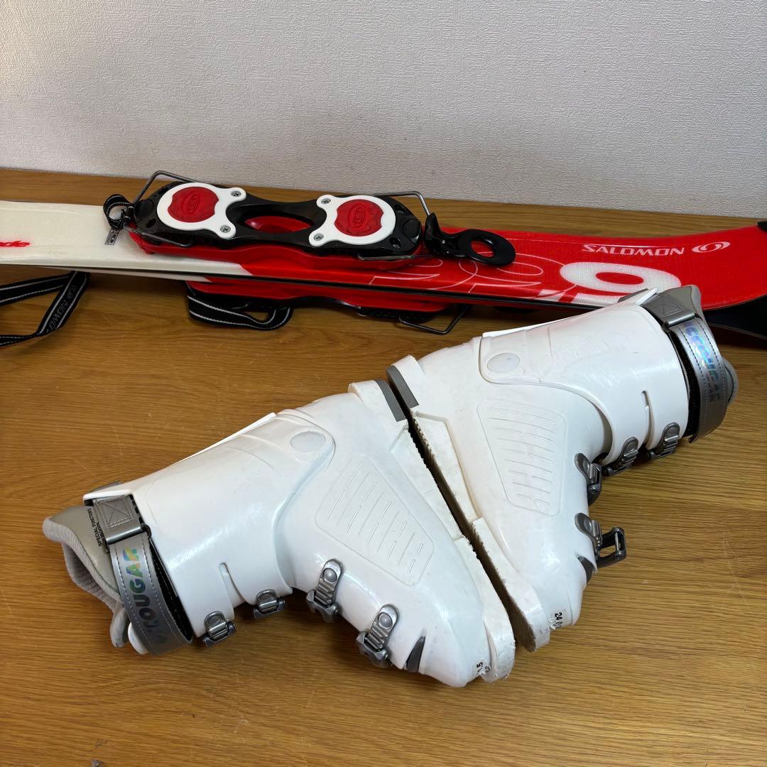 レディースショートスキーセット　ファンスキー　Salomon 24-24.5cm