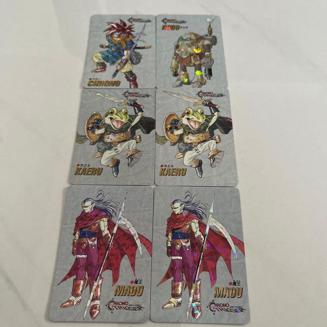非売品！クロノトリガー スペシャルカード　 クロノ・ロボ.・カエル×2・魔王×2