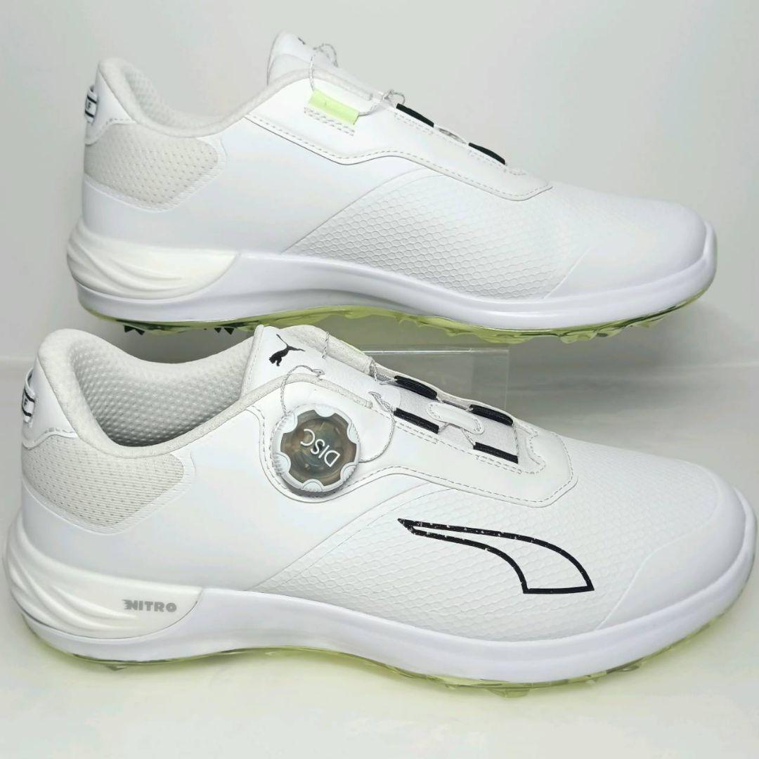 PUMA プーマ ゴルフシューズ パワーアセンド ニトロ ディスク 未使用 白