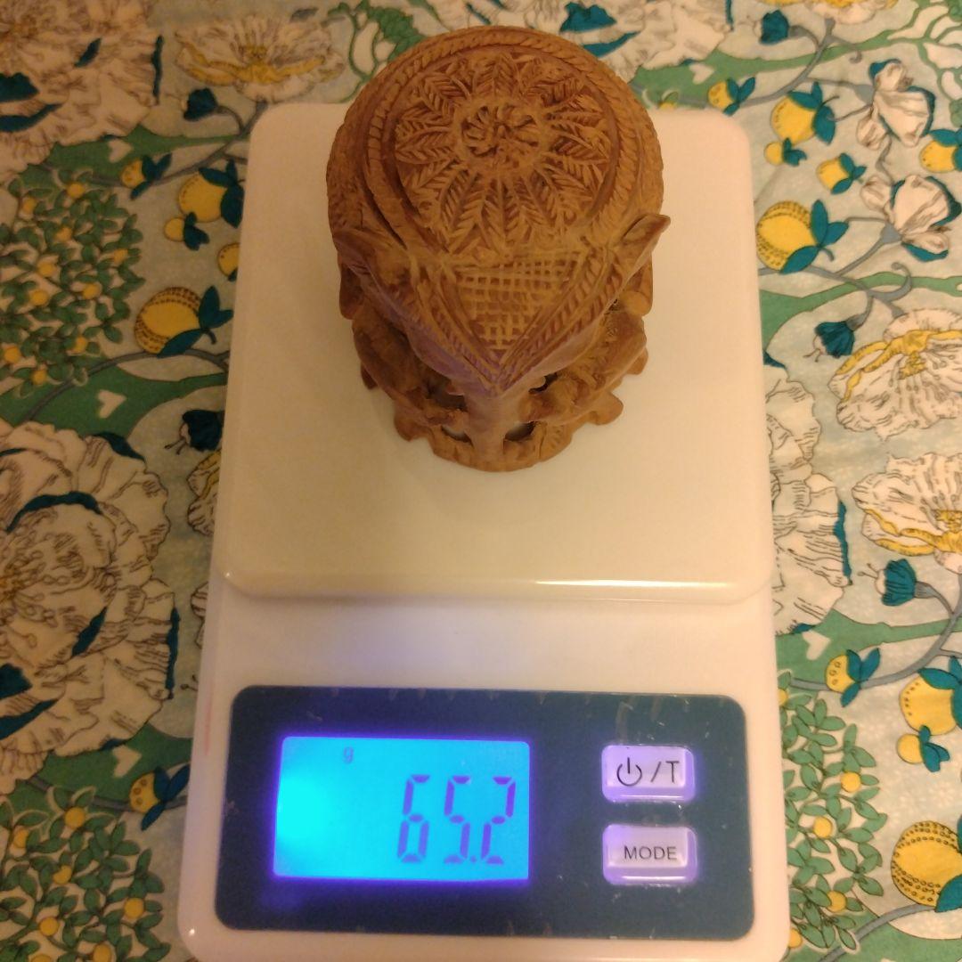 インド白檀　彫刻　象さん
