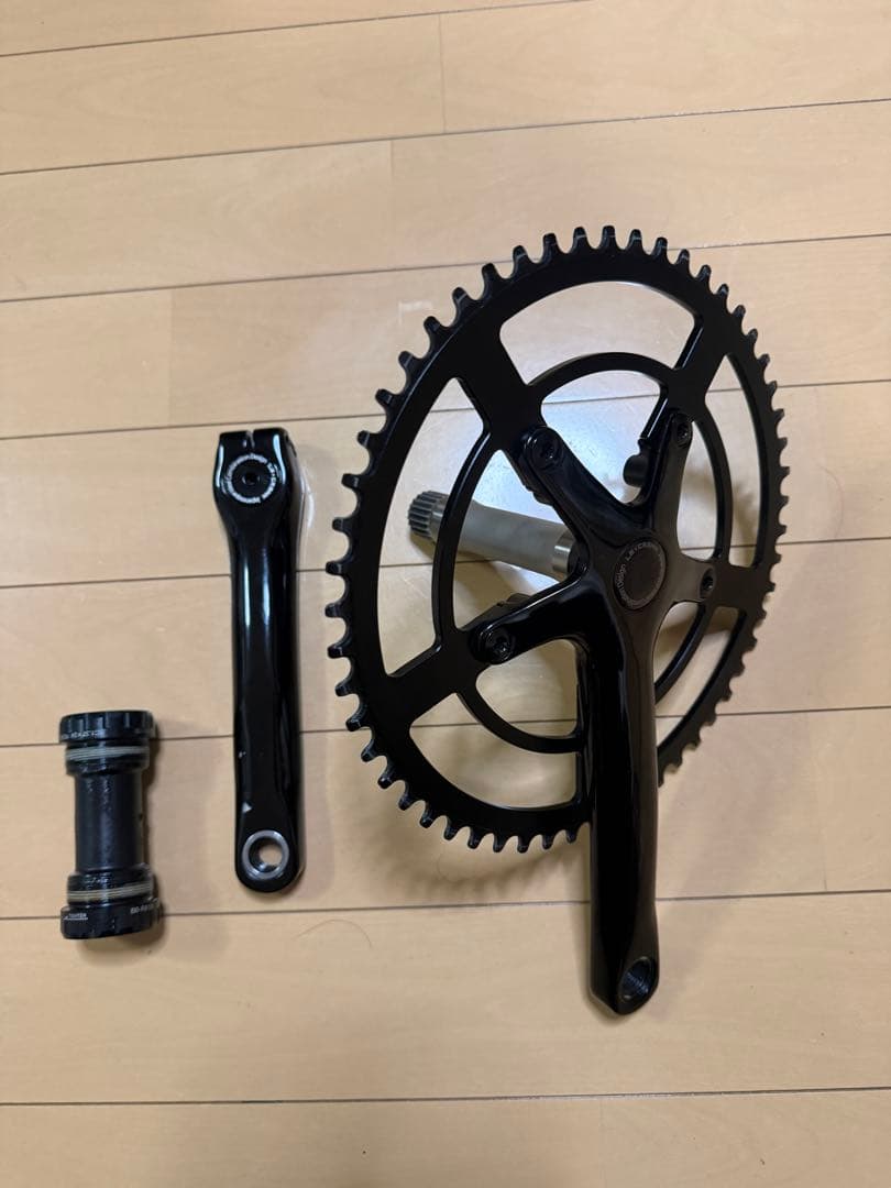 DIXNA LA CRANK 165mm ブラック クランクセット