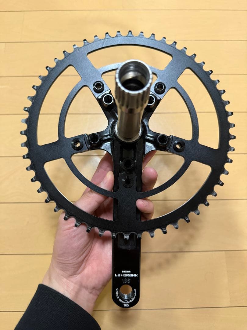 DIXNA LA CRANK 165mm ブラック クランクセット