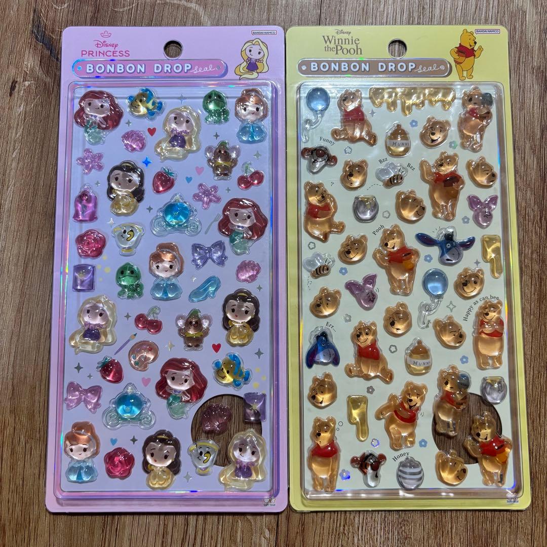 最安✨即購入⭕️ディズニーボンボンドロップシール　4枚