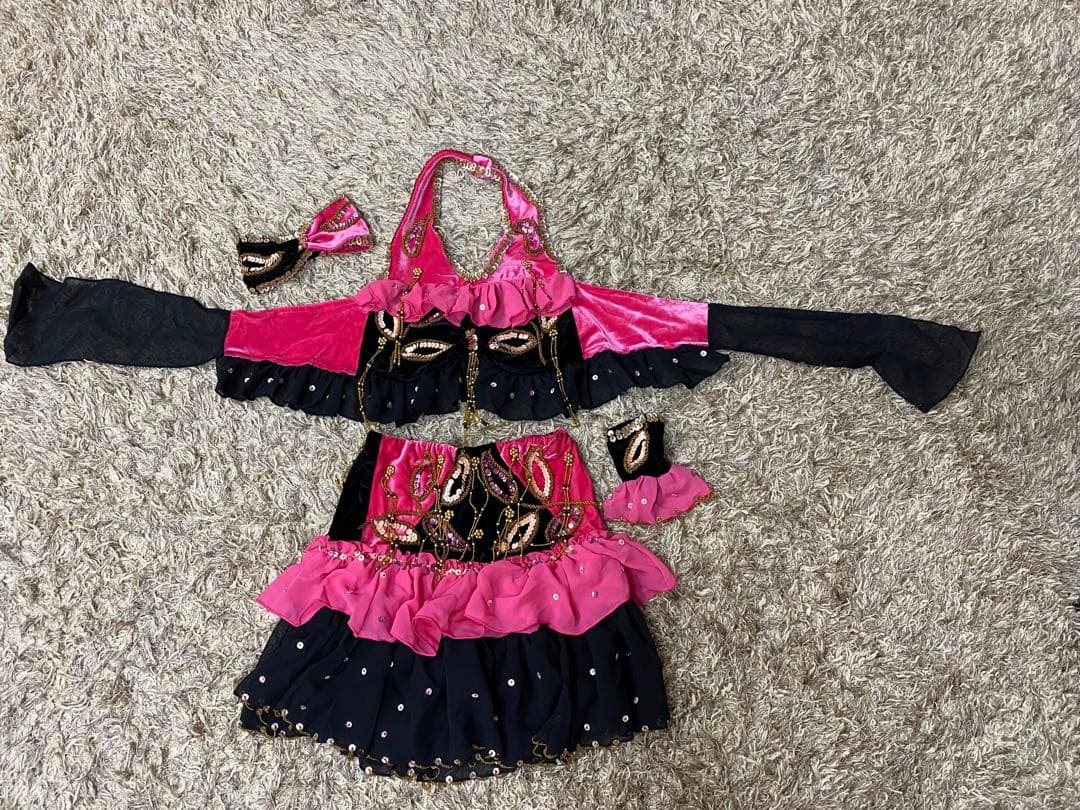ベリーダンス衣装　子供用　バーヌローサ