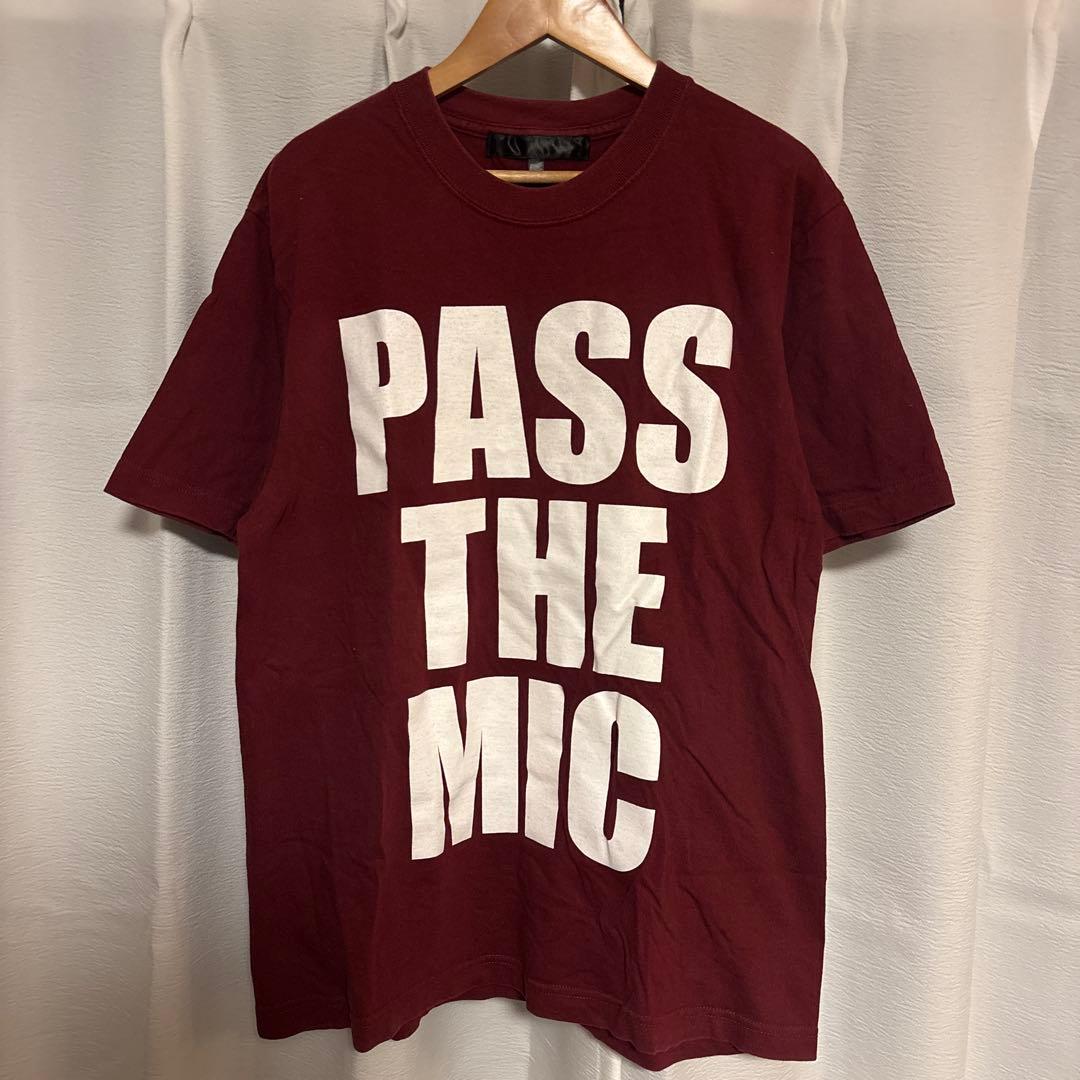 PASS THE MIC Tシャツ Mサイズ バーガンディ Diggy-MO'