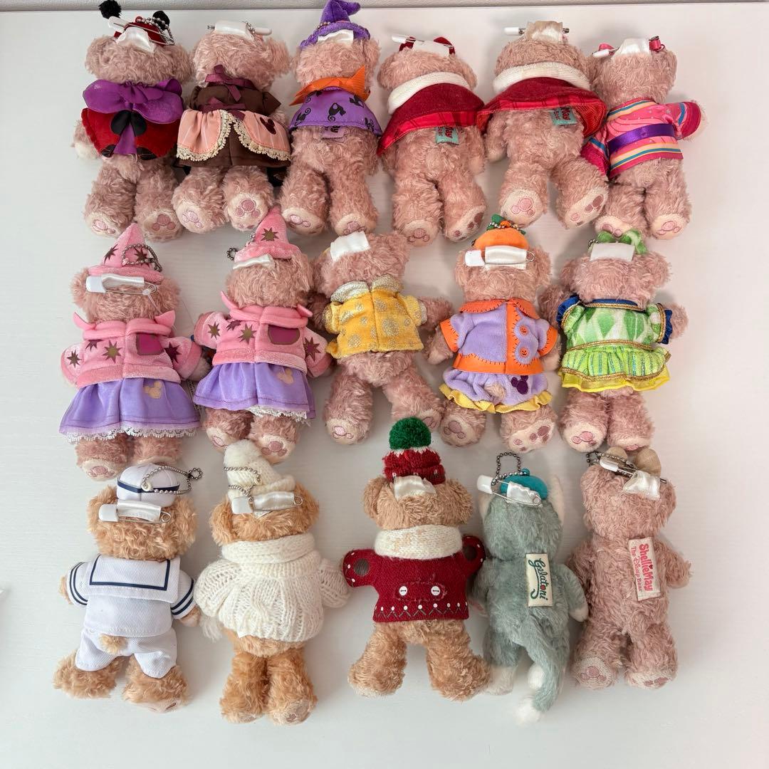 ディズニー シェリーメイ ダッフィー ジェラトーニ ぬいぐるみバッジ まとめ売り