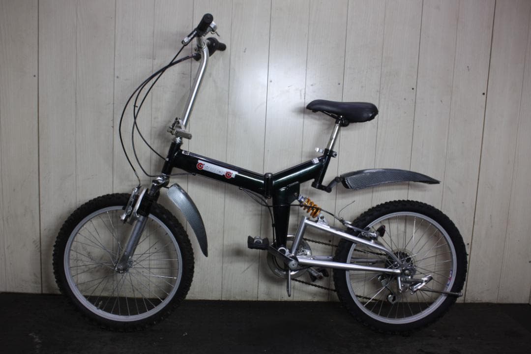 q*1様 折りたたみ自転車 アルミ 6段変速 黒