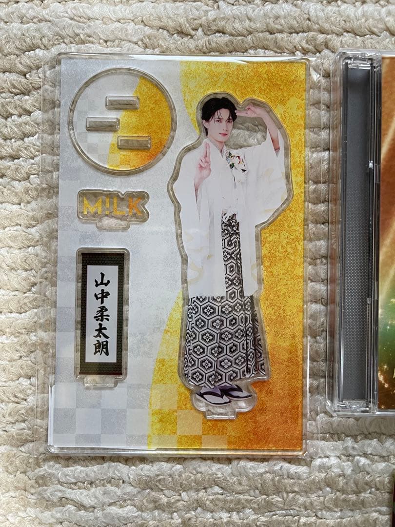 M!LK 山中柔太朗 アクリルスタンド　CD 好きすぎて滅　ロゴステッカー