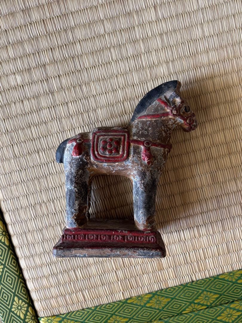 琉球古典焼 馬 陶器製の装飾馬像