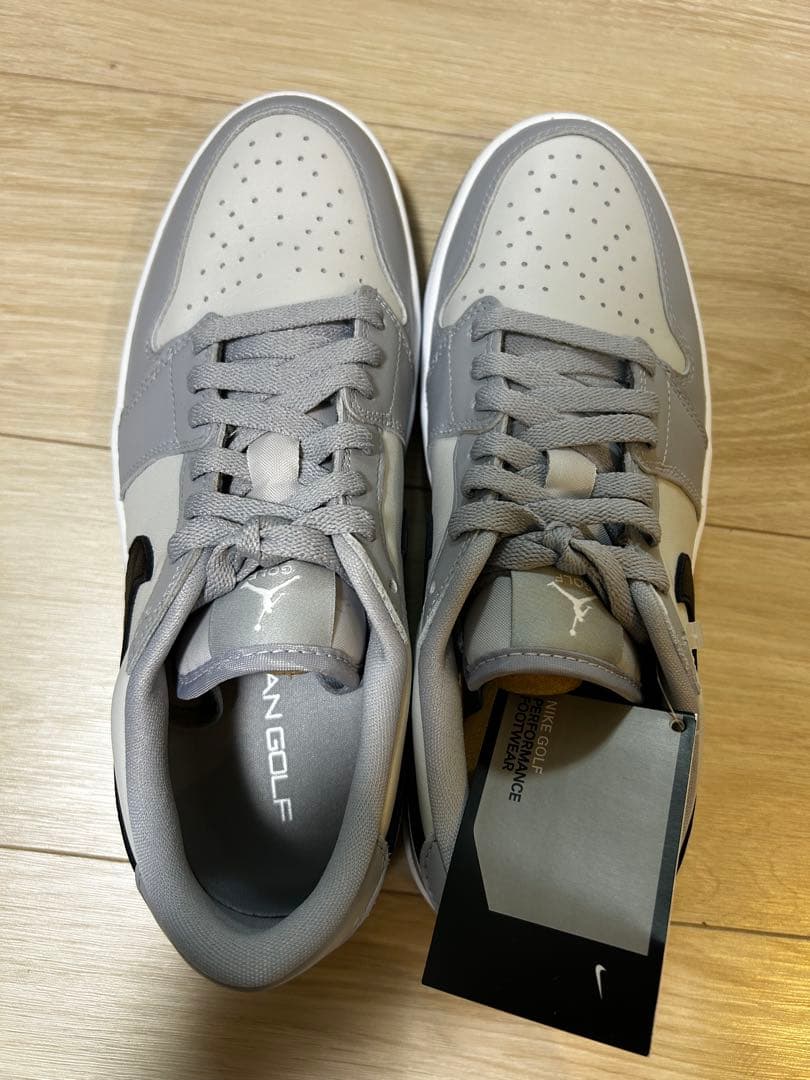 シューズ(男性用) AIR JORDAN 1 LOW GOLF WOLF GREY 26.5cm