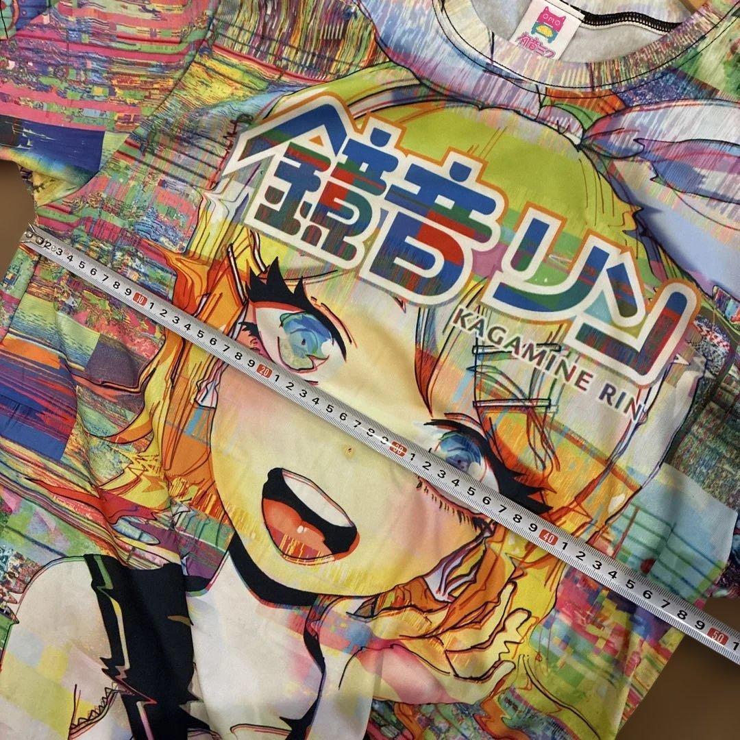 OMO omocat鏡音リン フルカラーTシャツ Lサイズ　初音ミク　管理c9