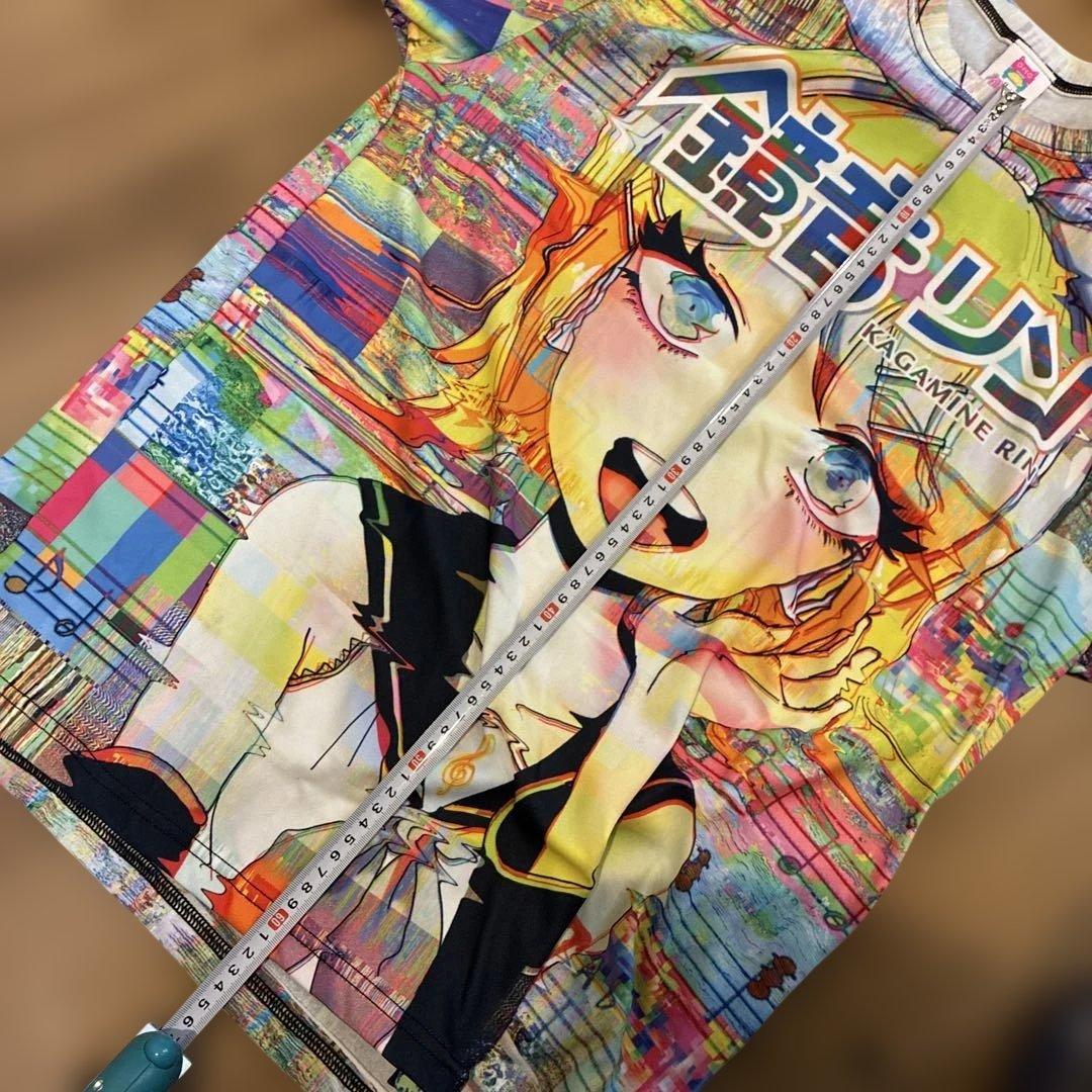 OMO omocat鏡音リン フルカラーTシャツ Lサイズ　初音ミク　管理c9