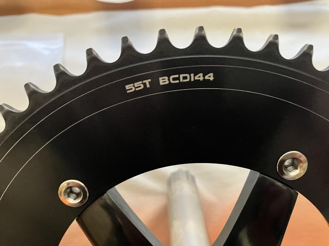 SKEACE 2ピースクランク Zrace 55Tチェーンリングセット