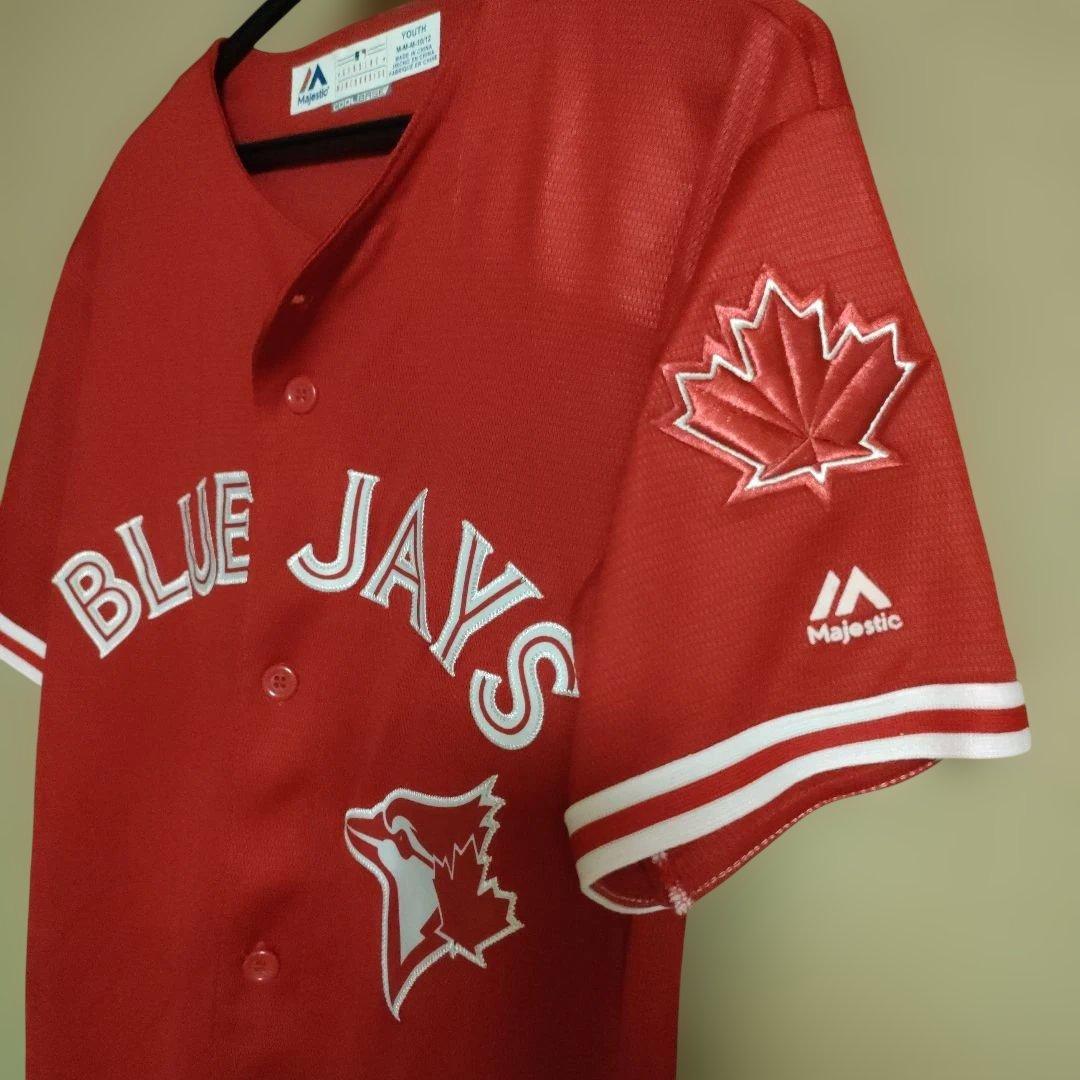 ブルージェイズBLUE JAYS ユニフォーム レッド(150)