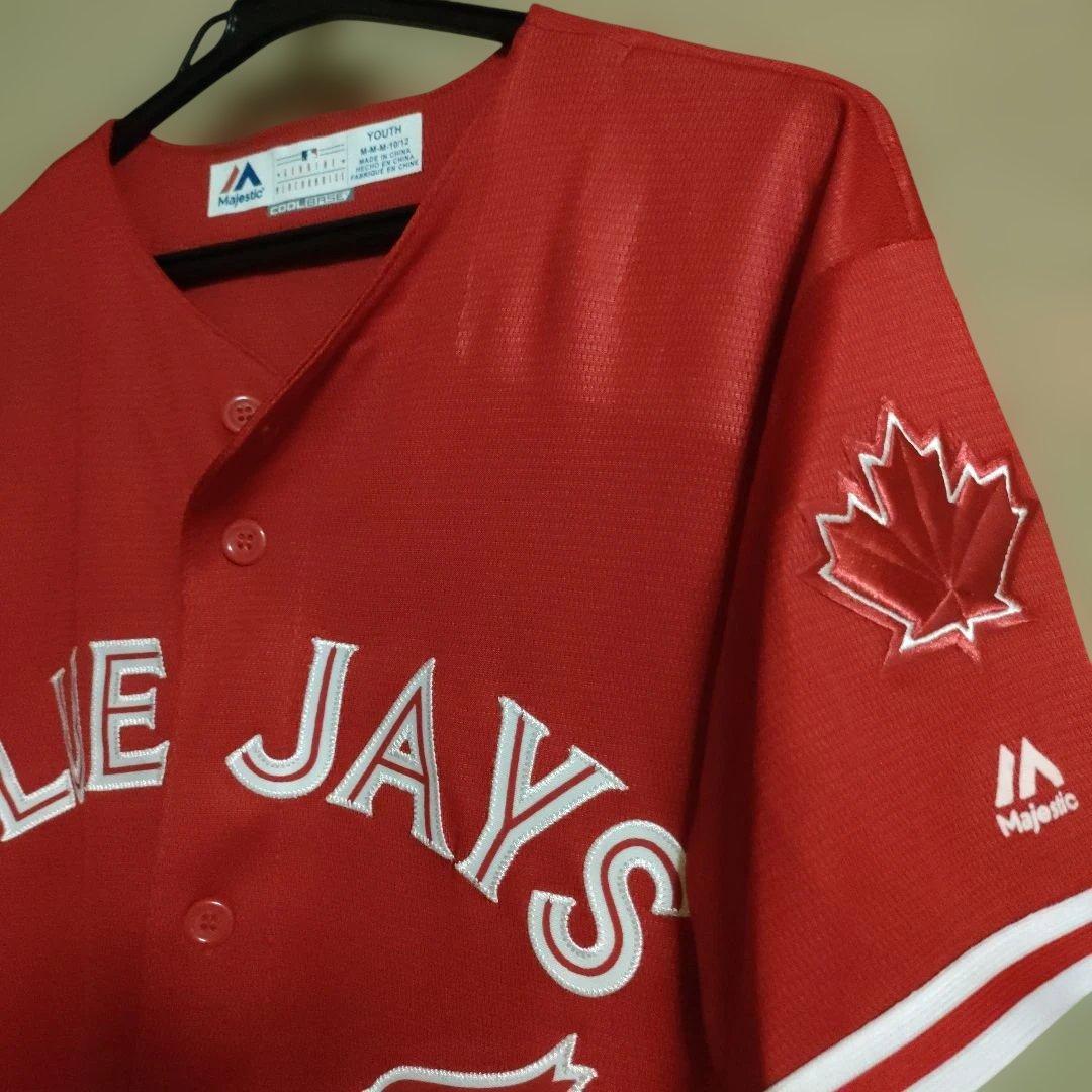 ブルージェイズBLUE JAYS ユニフォーム レッド(150)