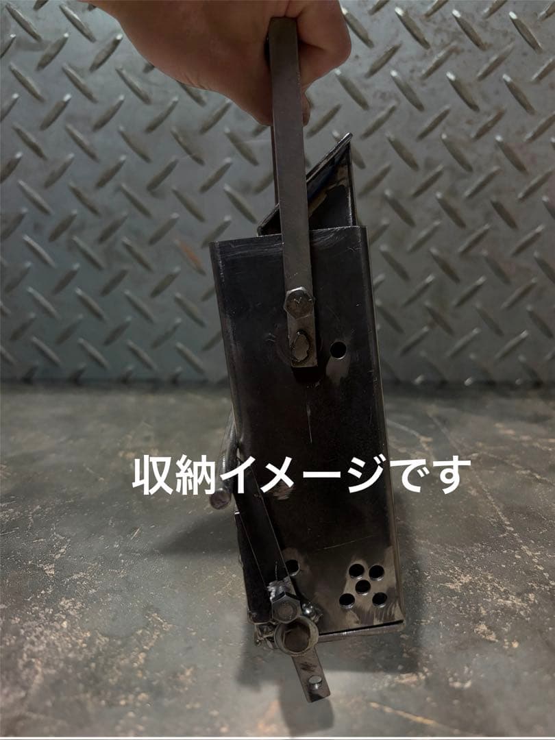 「鉄屋製 ロケットストーブ｜コンパクト収納式・軽量約3kg｜スクラップ再生」