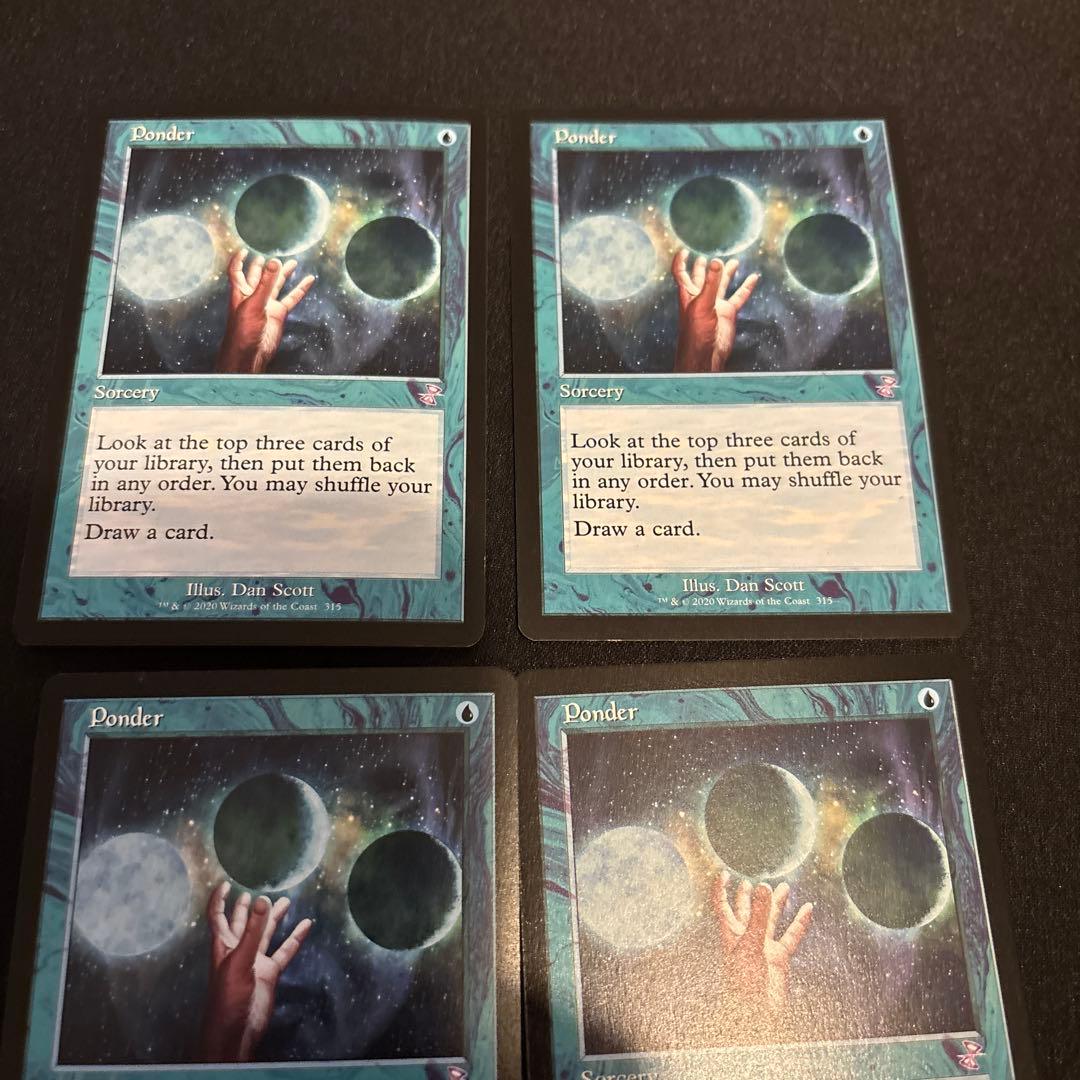 MTG Ponder 思案 x4 TSR 英語 旧版