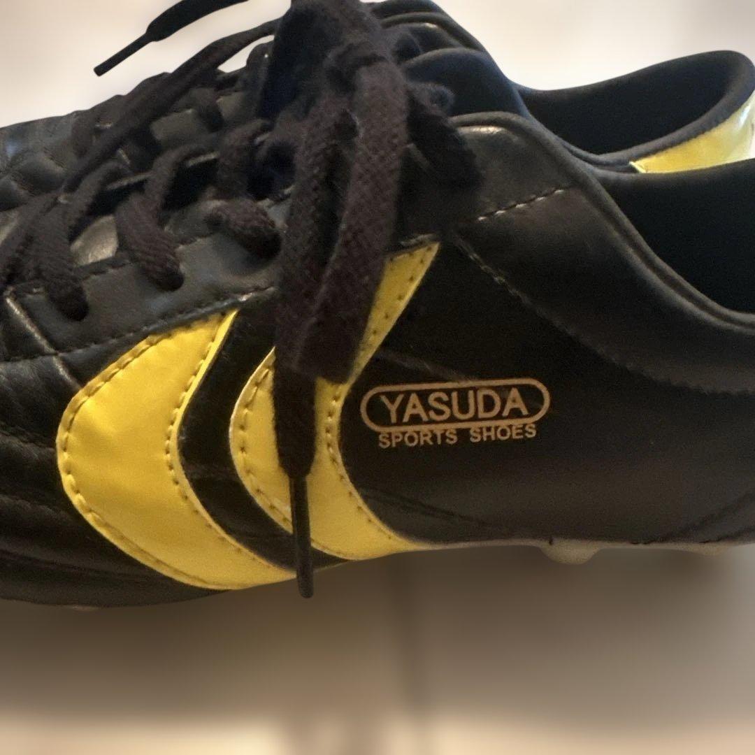 YASUDA サッカー シューズ ブラック/イエロー 24センチ スパイク