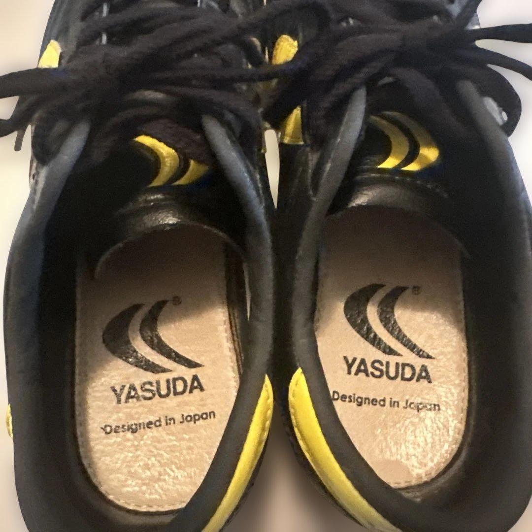 YASUDA サッカー シューズ ブラック/イエロー 24センチ スパイク
