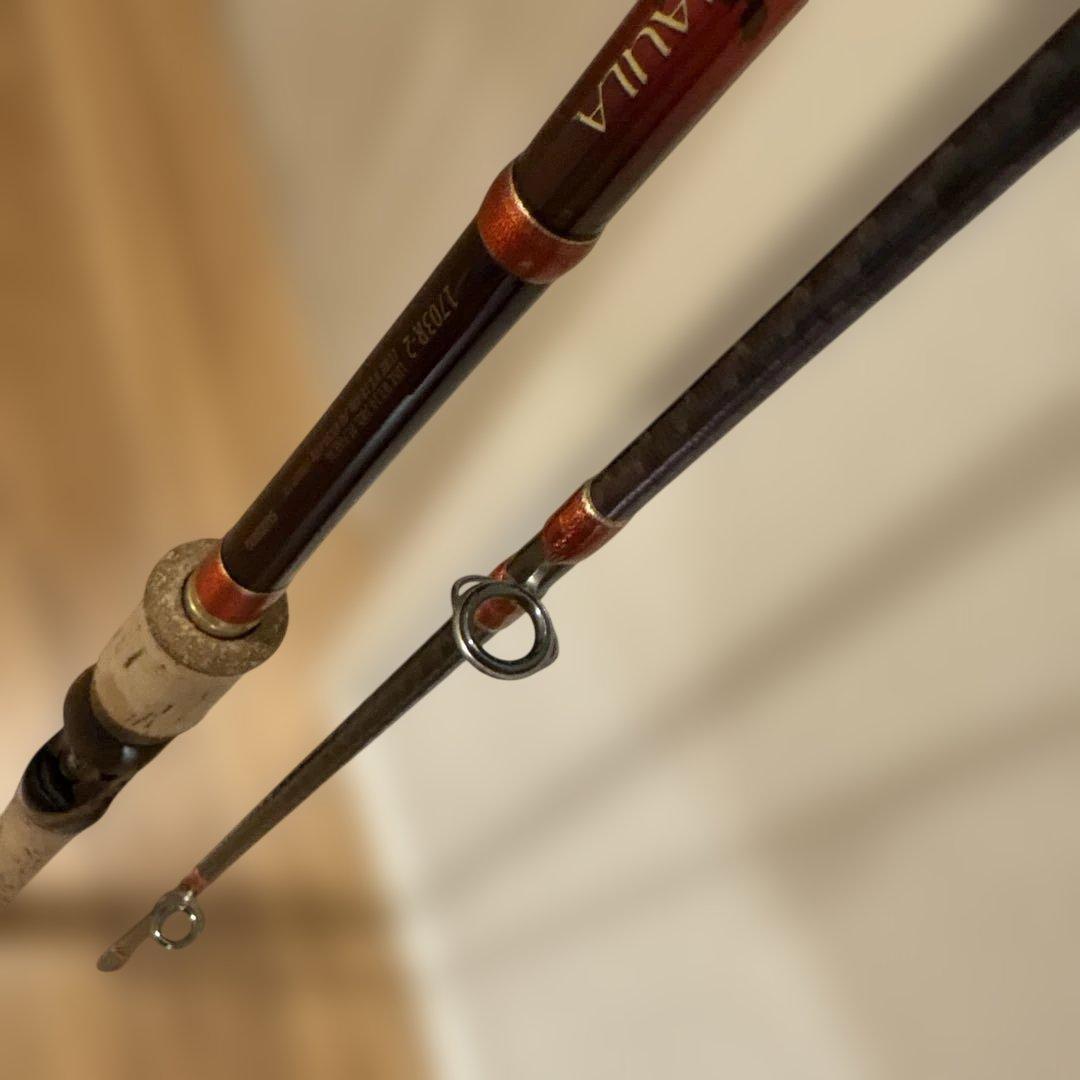 (ジャンク)シマノ　ワールドシャウラ 1703R-2 (赤シャウラ)穂先修理品