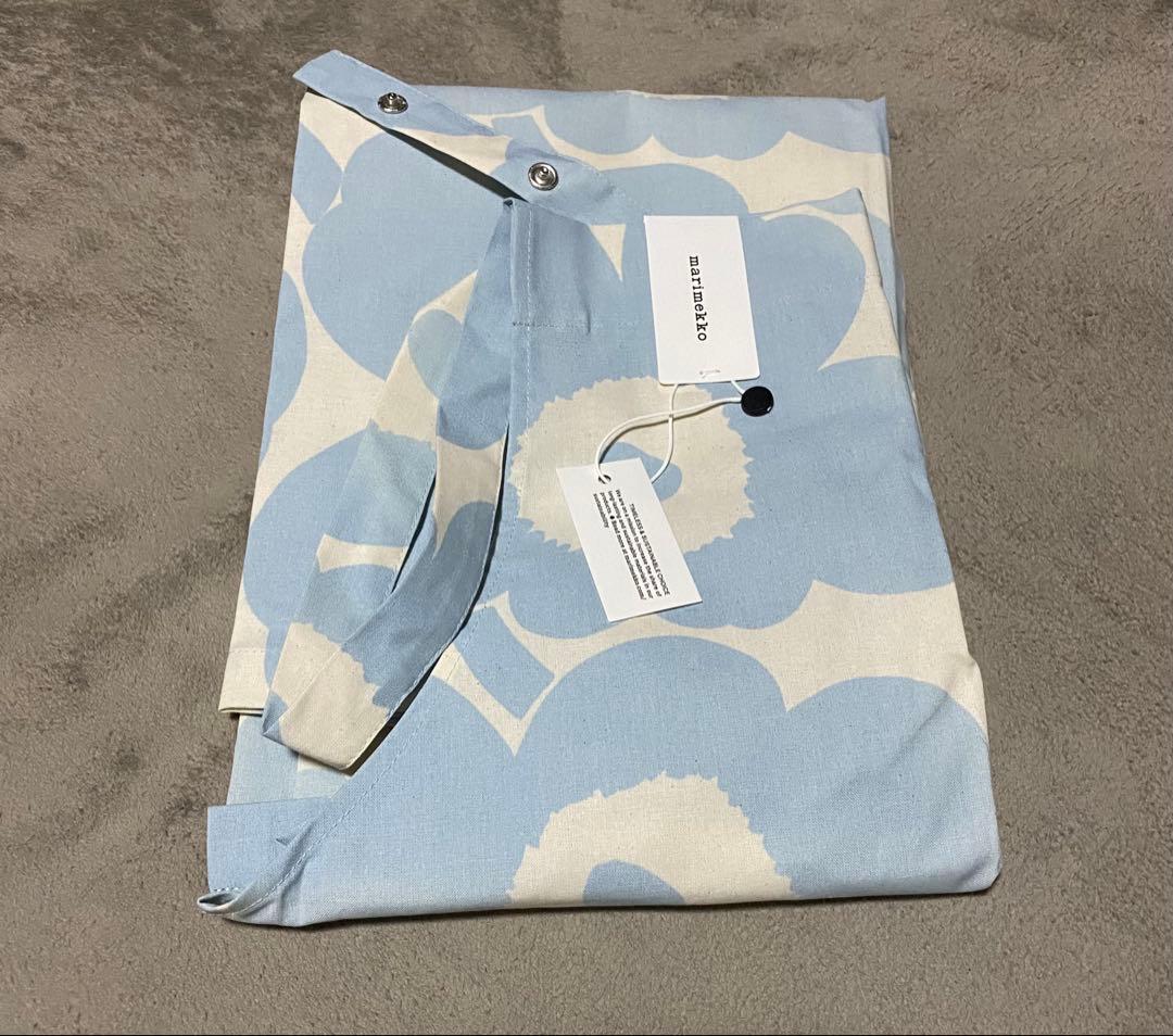 MARIMEKKO マリメッコ　エプロン　水色