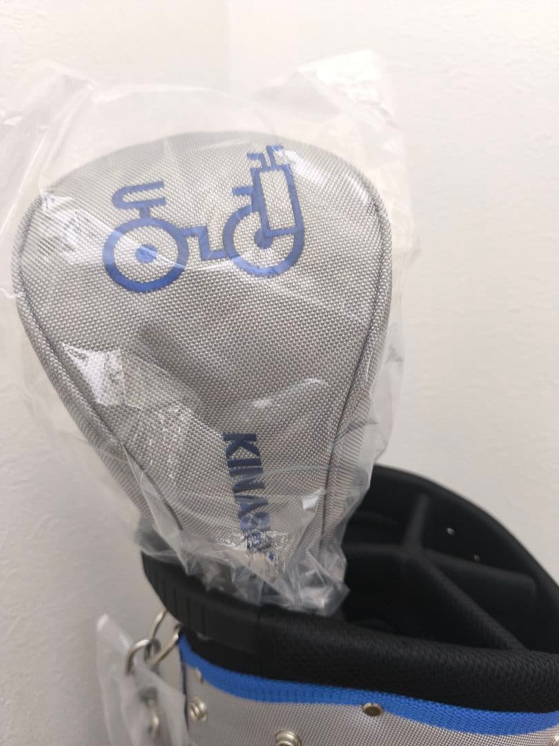 新品 専用1Wヘッドカバー付き★木梨サイクル キャディバッグ スタンド