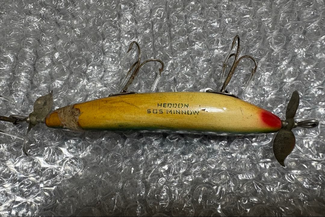 オールドヘドン　SOS 超希少　ウンデッドミノー　HEDDON ルアー