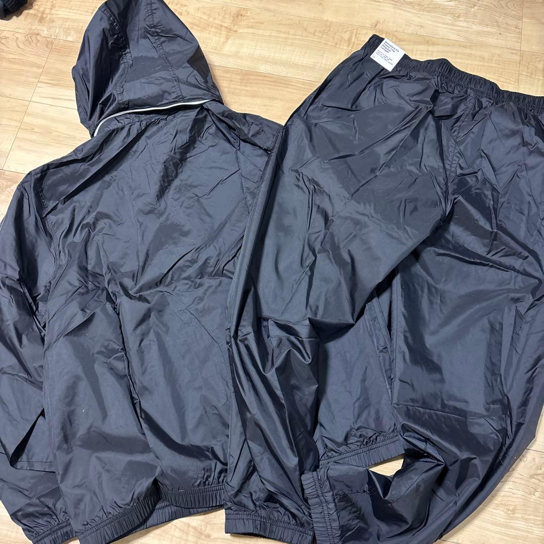 新品　ナイキ　メンズ　ウィンドブレーカー　上下セット　ブラック　裏メッシュ　XL