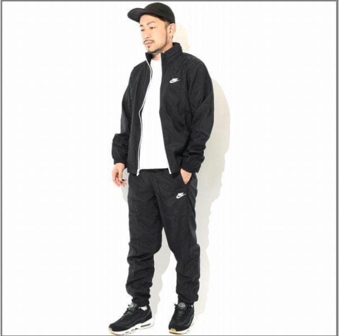 新品　ナイキ　メンズ　ウィンドブレーカー　上下セット　ブラック　裏メッシュ　XL