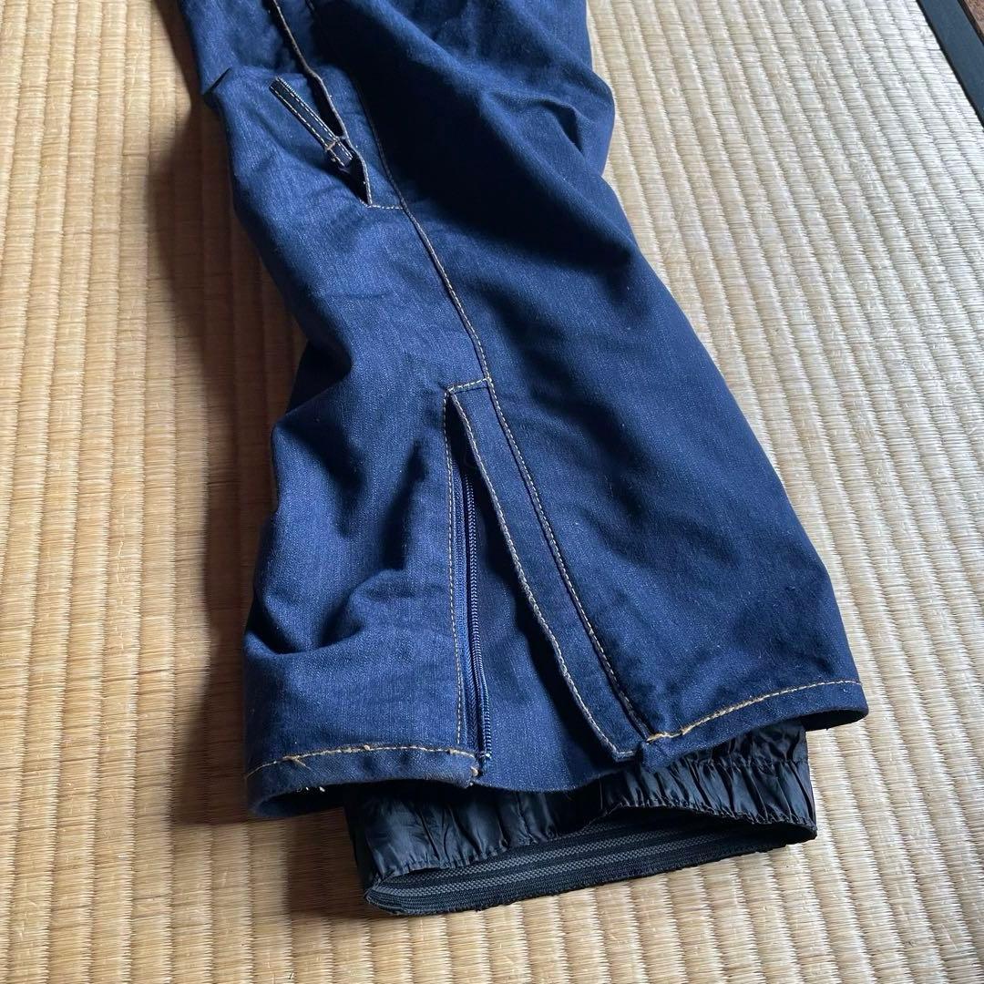 【お買い得】デニム地スノボウェア　スキーウェア　ジーンズ　ワイドパンツ