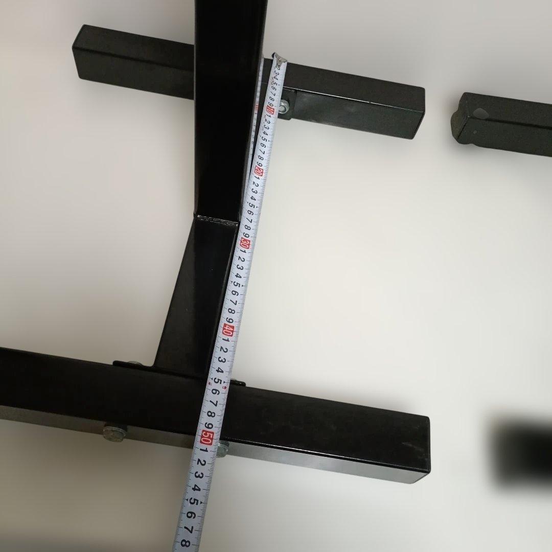 バーベル用　セーフティラック　バーベルラック　高さ調整可能