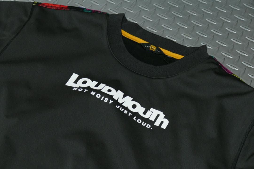 ★秋冬★ラウドマウスゴルフ★裏フリース撥水スウェット★L★コミカルブロット