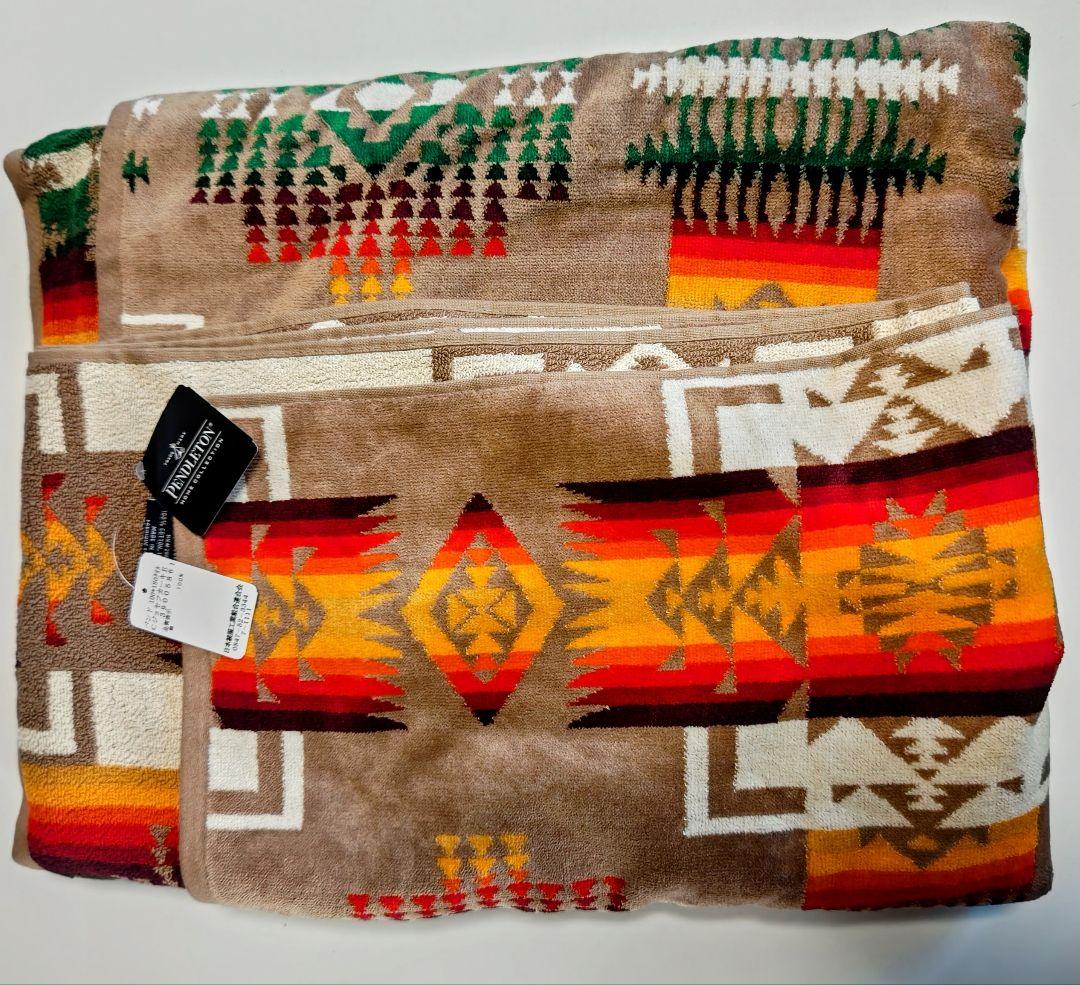 Pendleton ネイティブアメリカンデザインタオル ブランケット