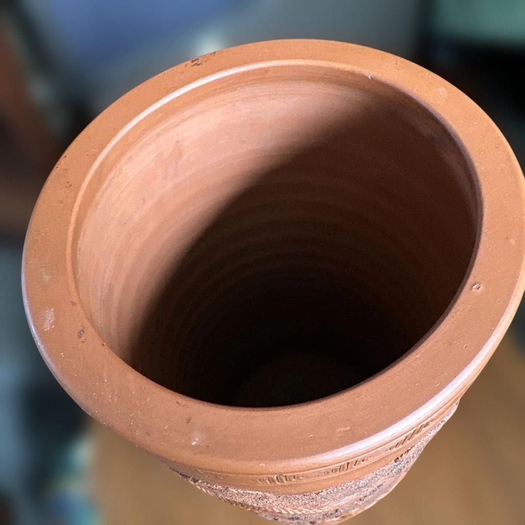常滑焼，中国，紫砂，雕刻，龍の彫刻 テラコッタ陶器 円筒形