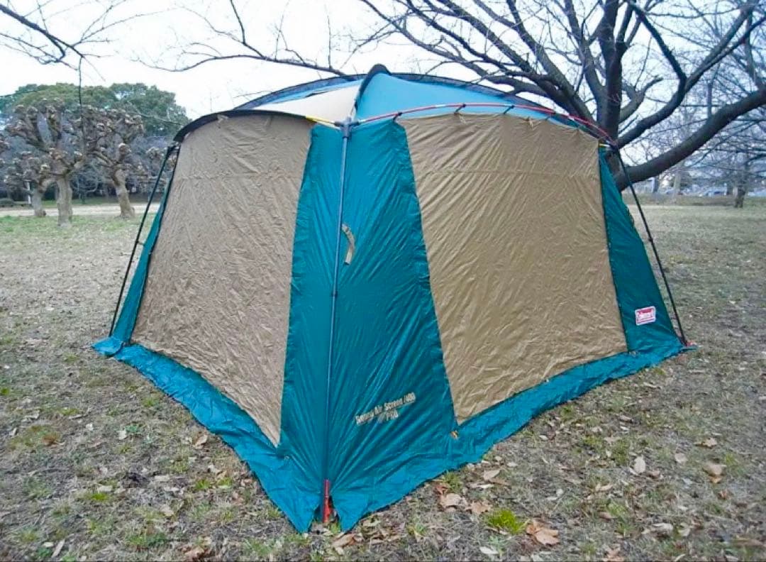 【極美品】コールマンテント ラウンドエアスクリーン400 ★フルクローズ可能★