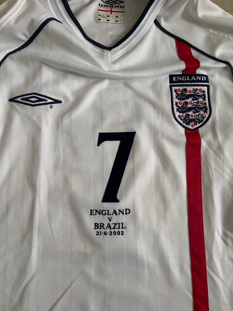正規品　Umbro イングランド代表 2002 ベッカム 7番ユニフォーム