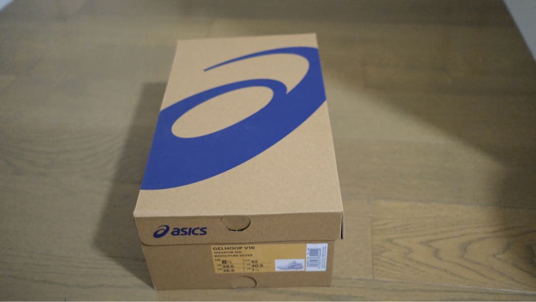ASICS GELHOOP V16 ホワイトシルバー　26.5cm