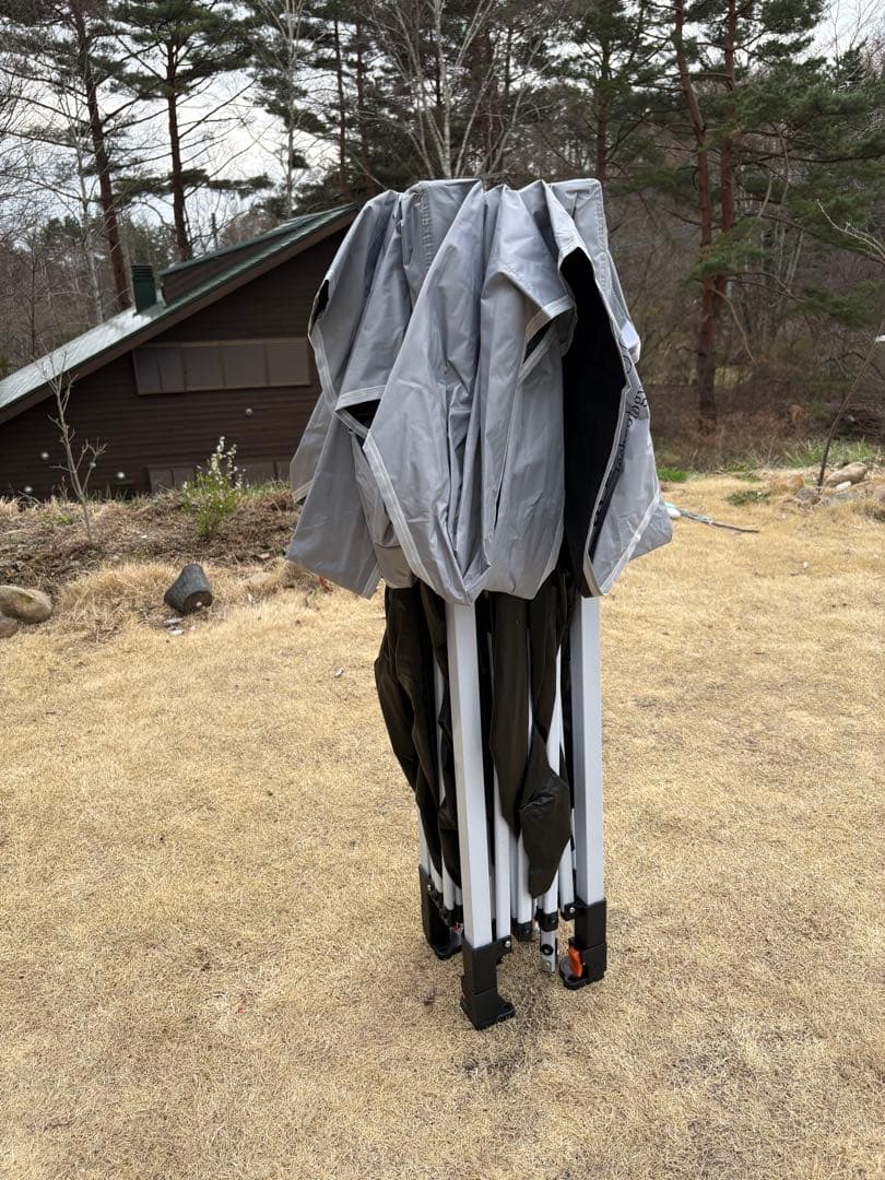 パイクスピークワンタッチ タープテント 3m×3m サイドシート付き