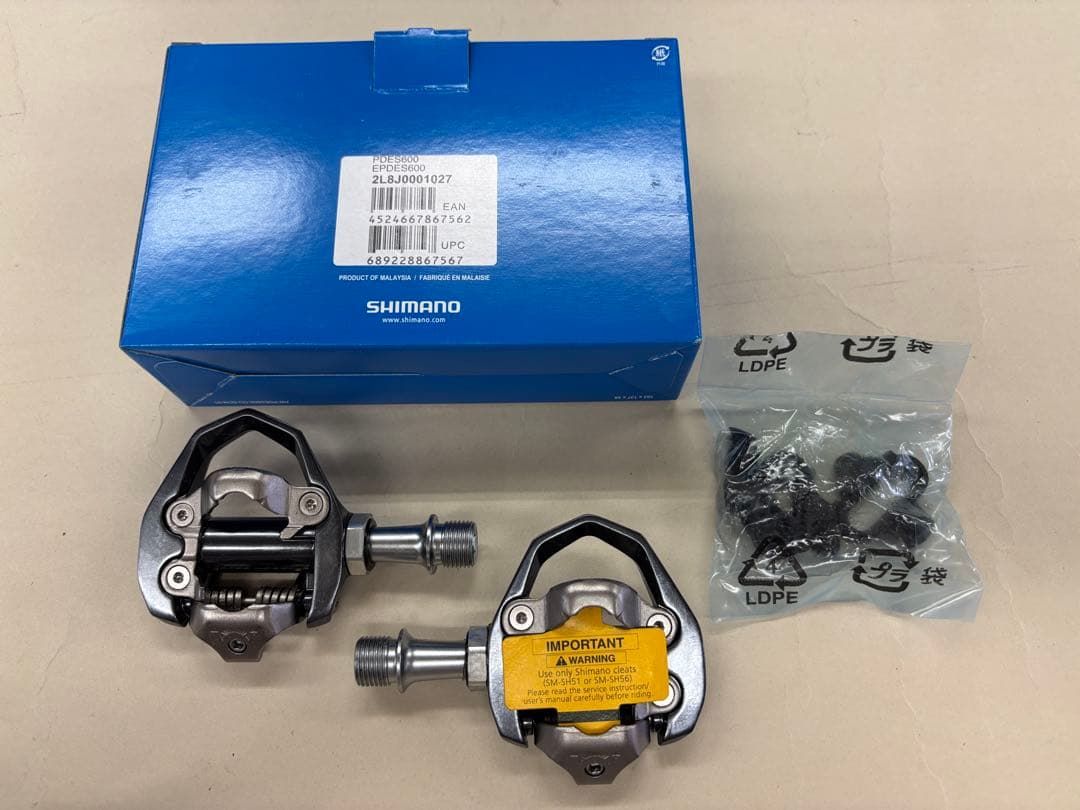 322【新品・未使用】SHIMANO　ビンディングペダル 新型　PD-ES600