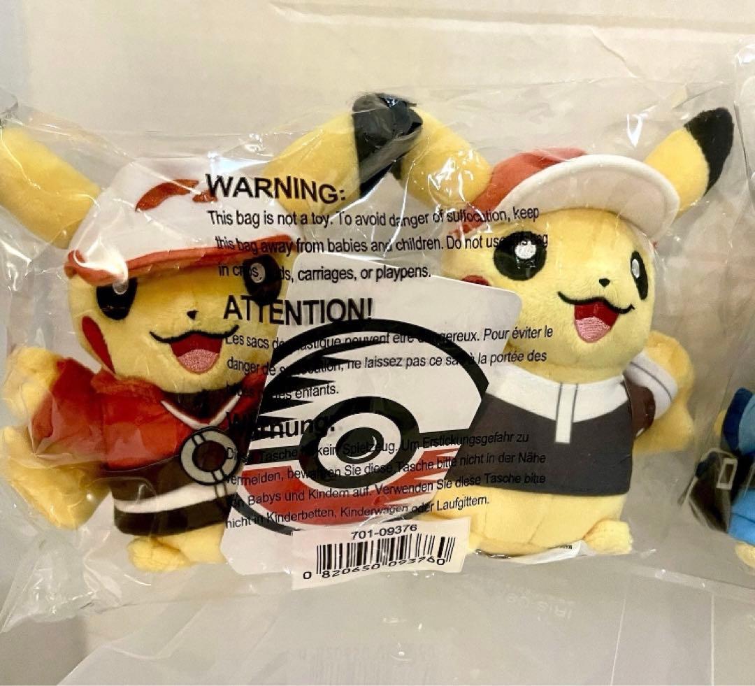 【米国限定】ポケモンセンター 25周年 ピカチュウ ペア ぬいぐるみ ポケセン