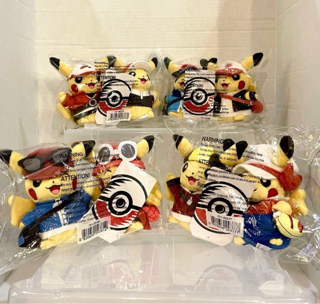 【米国限定】ポケモンセンター 25周年 ピカチュウ ペア ぬいぐるみ ポケセン