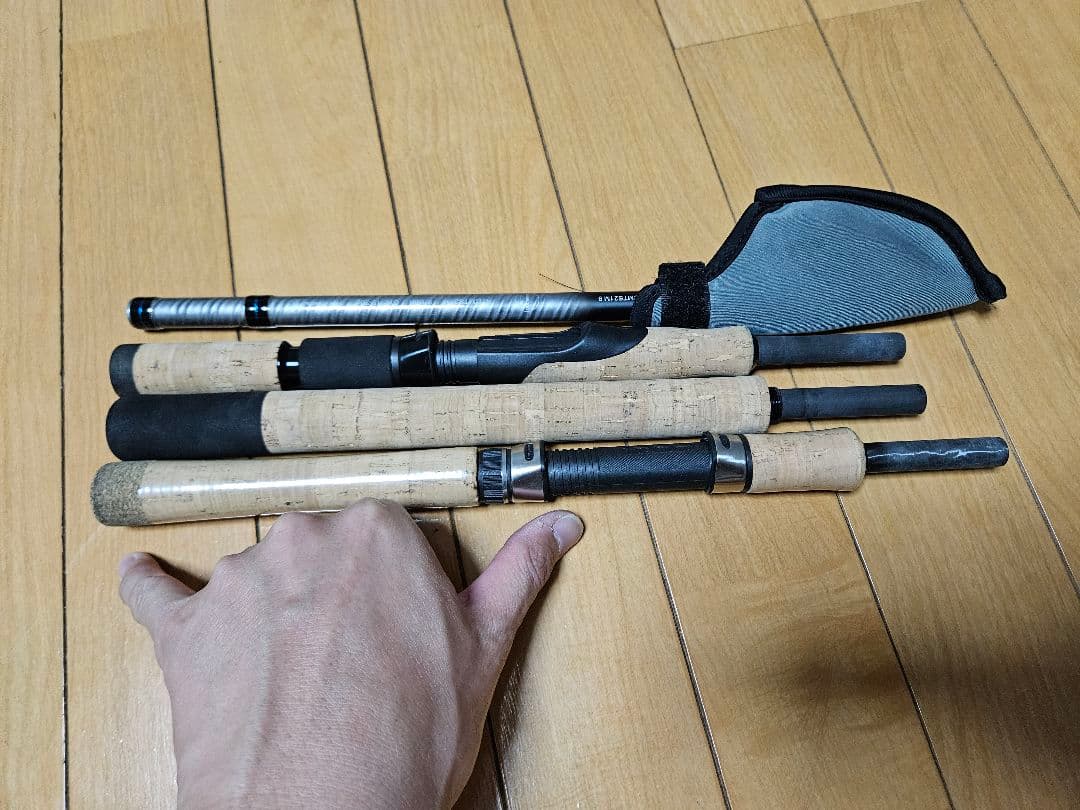 USシマノ STC MINI TELE SPIN 210M 社外替えグリップ有り