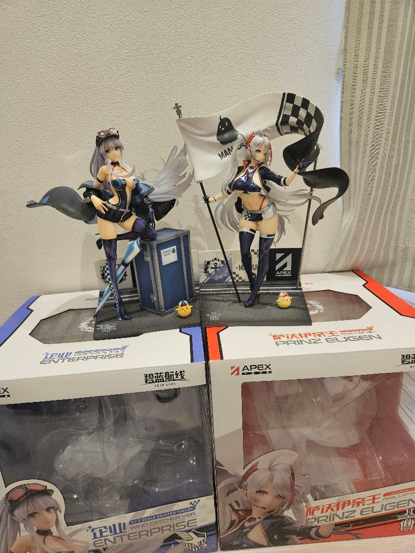 アズールレーン　プリンツ・オイゲン　エンタープライズ　レーシングフィギュア