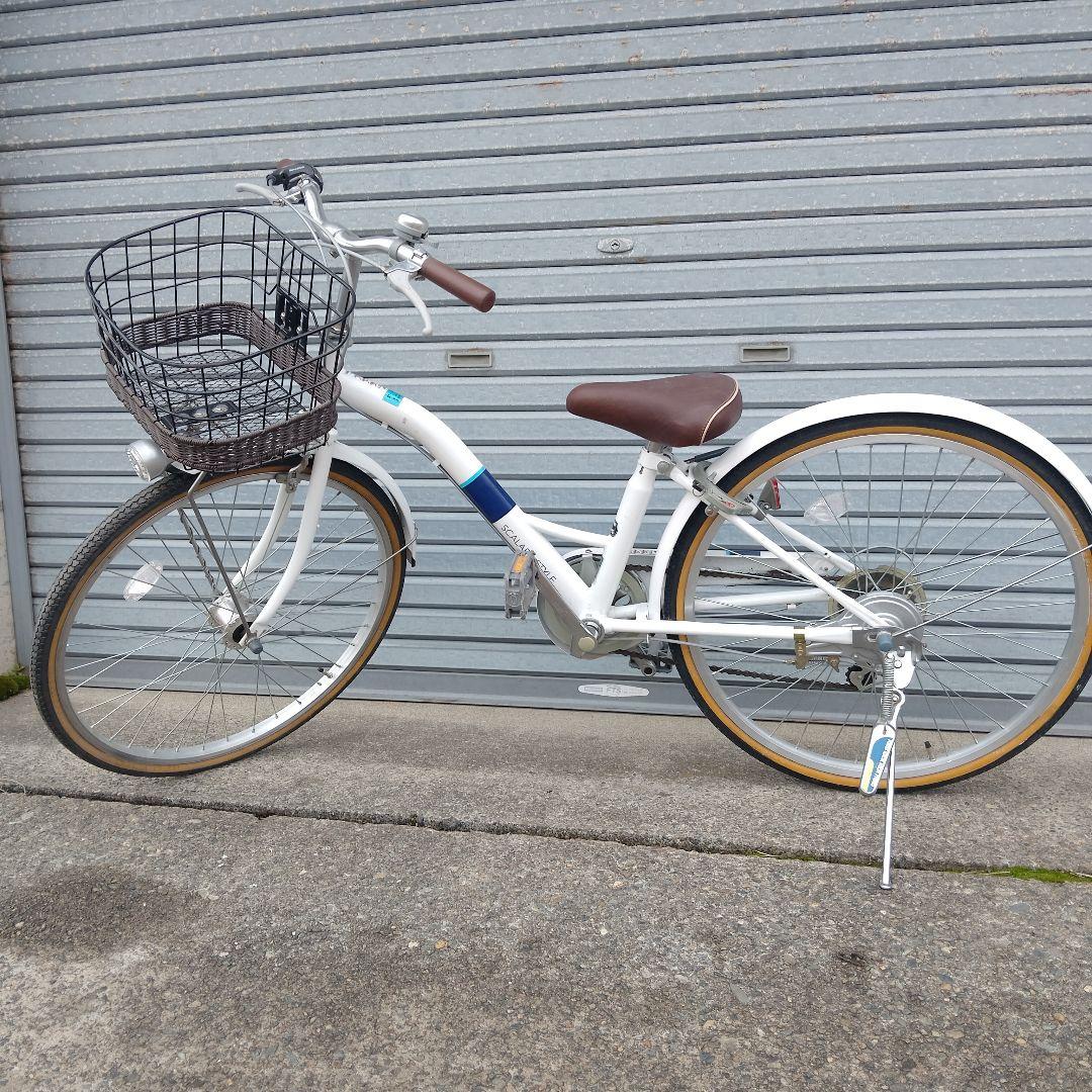 【引取限定】24インチ自転車(カゴ付き)　新潟県